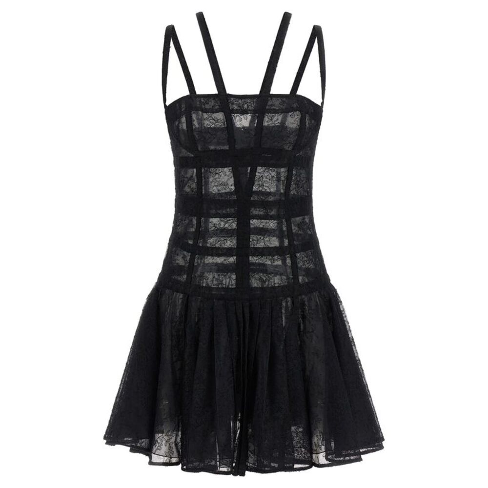 Giovanni Bedin Black Polyamide Short Women's Dress